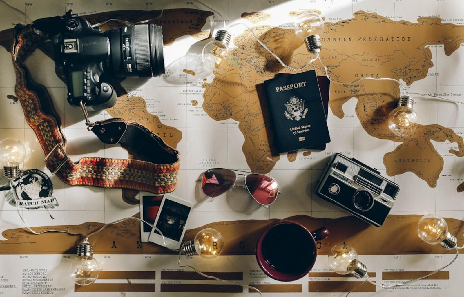 Flight search and booking concept illustration