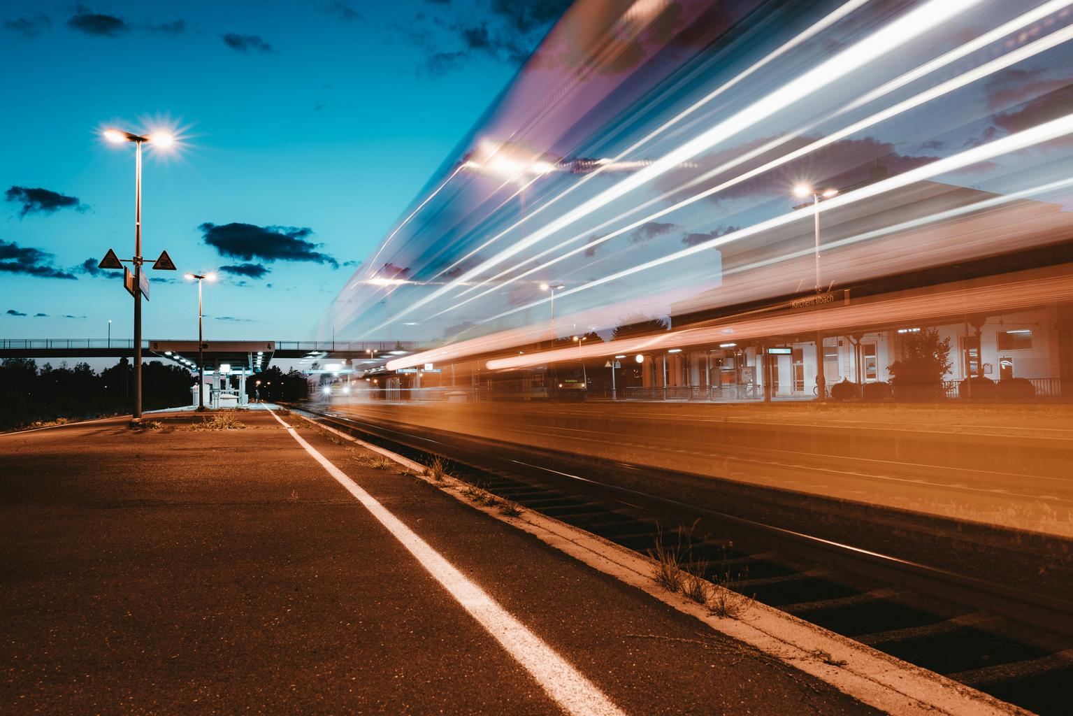 Night train saving daytime by traveling overnight