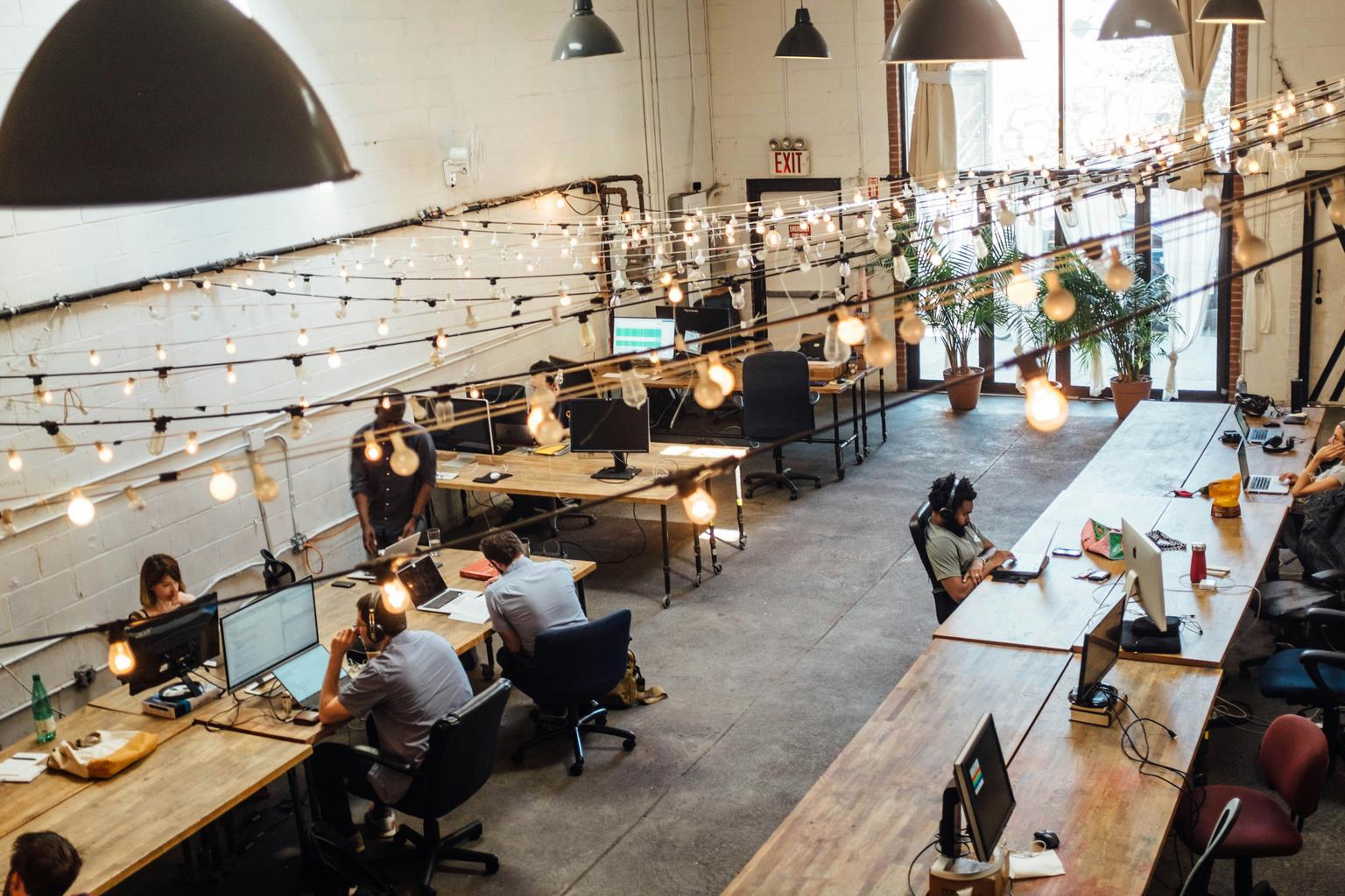 Taipei modern city coworking